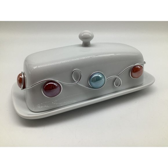 Cordon Blue BIA Jeweled Butter Dish - Picture 6 of 14